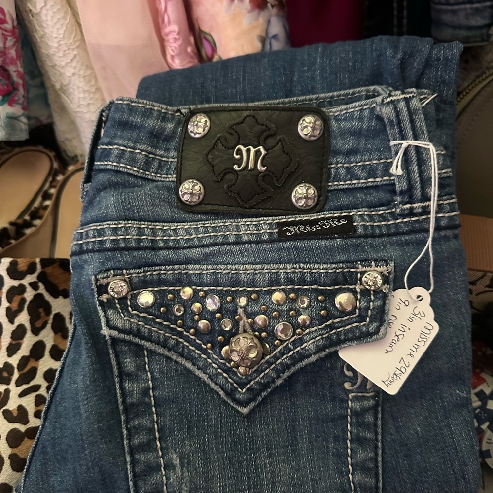 Miss Me Blue Embellished Women's Jeans